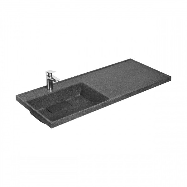 Раковина над стиральной машиной Aquaton Лондри 100x50x16,2 L черный (1.A728.4.3KL.H21.L)