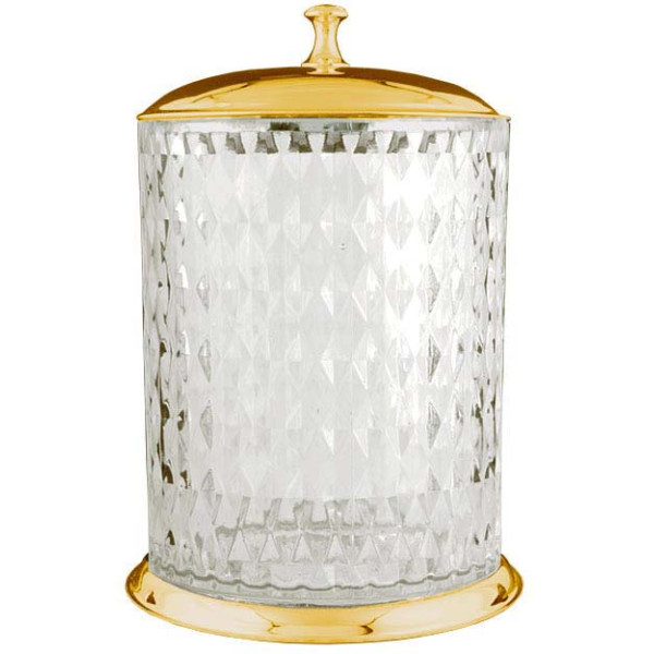 Ведро для мусора Boheme Chiaro 22x22x30 золото (10518) Ведро для мусора Boheme Chiaro 22x22x30 золото (10518)