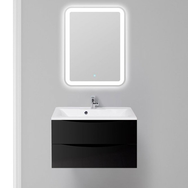 Тумба подвесная BelBagno Marino 80 Nero Lucido (MARINO-800-2C-SO-NL-P)