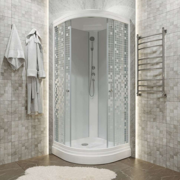 Душевая кабина Triton Стандарт A 90х90 стекло мозаика, с душевым набором ДН4