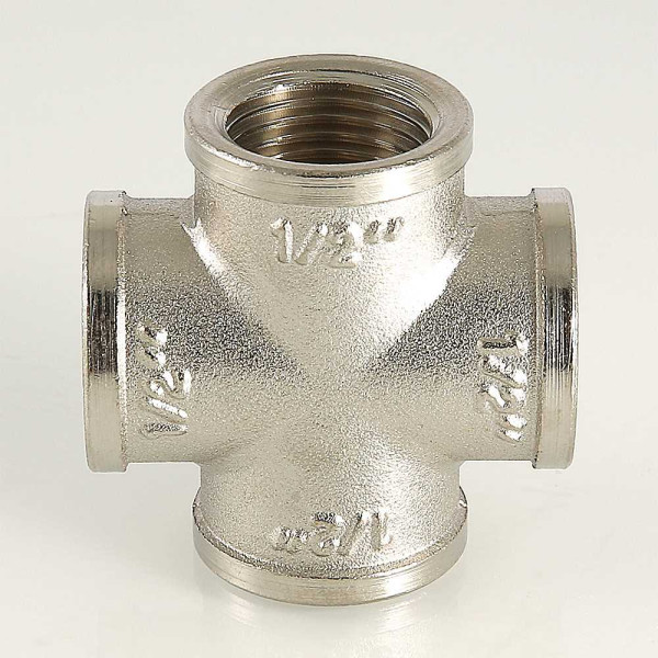 Крестовина 1/2" Valtec (никель) (VTr.760.N.0004)