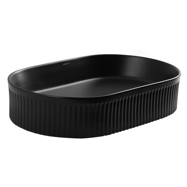 Раковина накладная Bequem (черный матовый)
