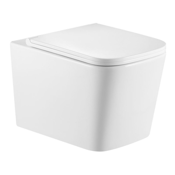 Унитаз подвесной Triton Verso с сиденьем микролифт, белый (VO-3032)