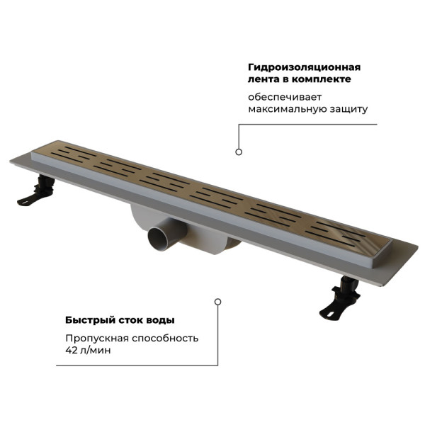 Душевой лоток RGW Drain Leo 800 хром (60211080-01) Душевой лоток RGW Drain Leo 800 хром (60211080-01)