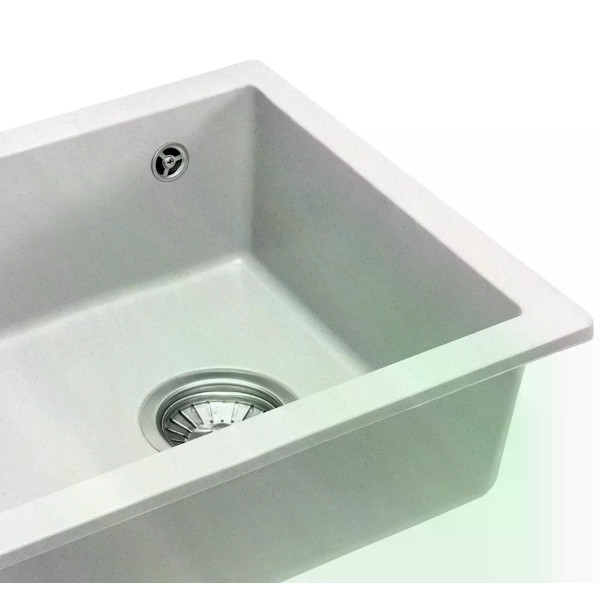 Мойка для кухни Rea nels white гранит 56x46,5x20 белая (ZLE-00110)