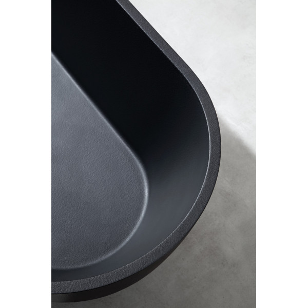 Ванна из искусственного камня Abber Frankfur 170x75 черная матовая (AM9941B) Ванна из искусственного камня Abber Frankfur 170x75 черная матовая (AM9941B)