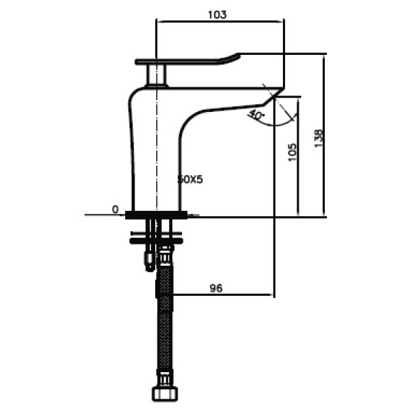 Смеситель для раковины Zeegres Z.AGE (55003001)