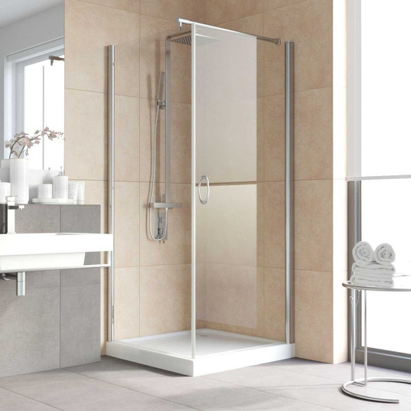 Душевой уголок Vegas Glass 80х90 EP-Fis 80х90 08 01 R стекло прозрачное