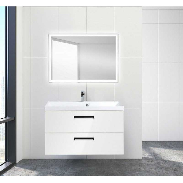 Тумба подвесная BelBagno Aurora 90 см Bianco Lucido (Aurora-900-2C-SO-BL)