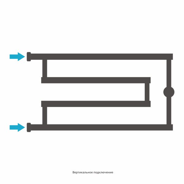 Полотенцесушитель водяной Сунержа High-Tech model G+ 320x650 матовый черный (31-4051-3265)
