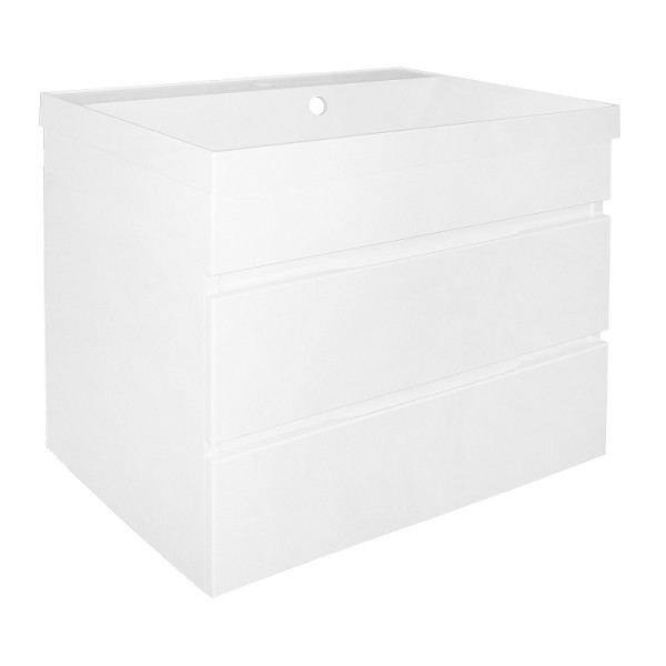 Тумба подвесная Azario с раковиной Эстима 60/2 с раковиной Астория 60 (CS00094582)