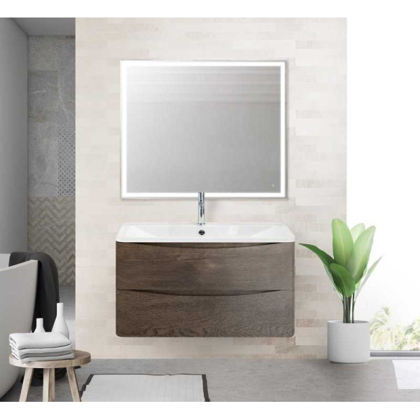 Тумба подвесная BelBagno Acqua 100 Rovere Nature Grigio (ACQUA-1000-2C-SO-RNG)