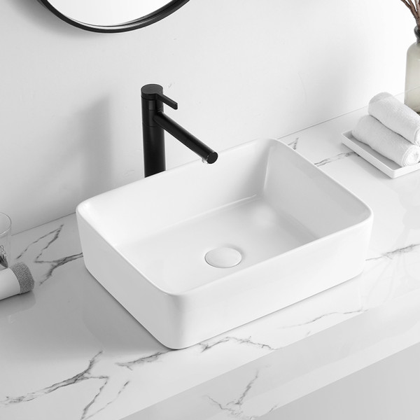 Раковина накладная Wesnaart Kubus 51х39,5 белая (3010-KUB13) Раковина накладная Wesnaart Kubus 51х39,5 белая (3010-KUB13)