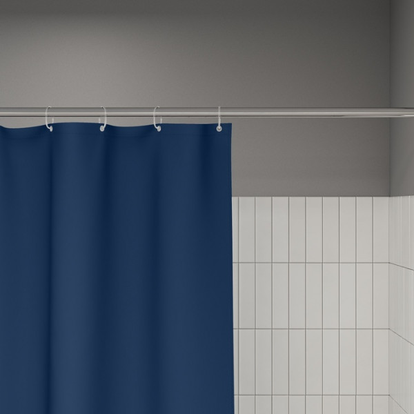 Шторка для ванн текстильная Iddis Base 240x200 серая (BL04P24i11)