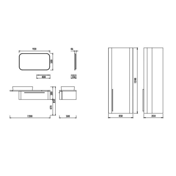 Зеркало Creavit 920x500 (AL4001.01.PZ)