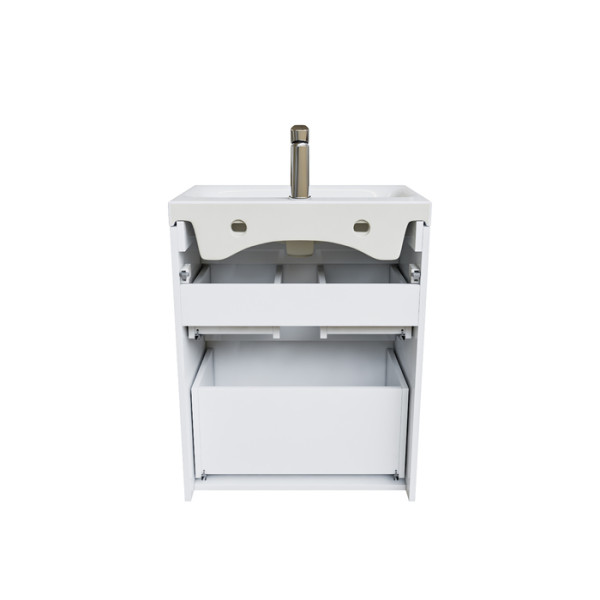 Тумба с умывальником напольная с ящиками Iddis 60x37,3 белая (ZOD6CBFi95K)