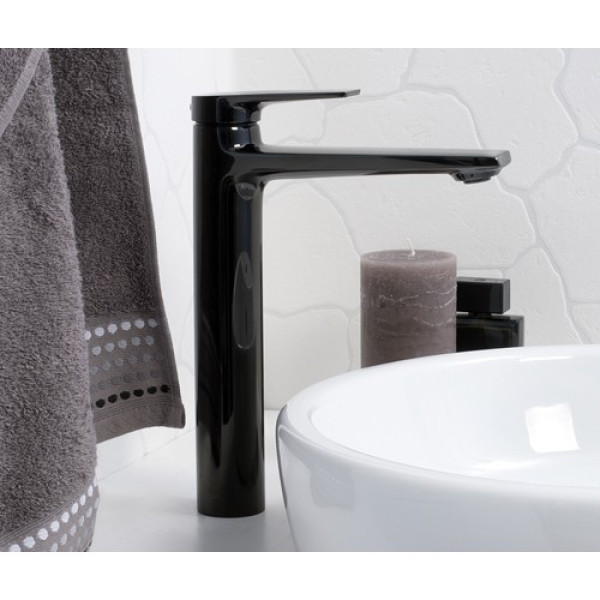 Смеситель для раковины WasserKRAFT Glan черный глянцевый (6603H) Смеситель для раковины WasserKRAFT Glan черный глянцевый (6603H)
