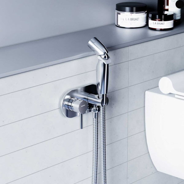 Смеситель для душа Damixa Option с гигиеническим душем, с держателем, хром (212000000)