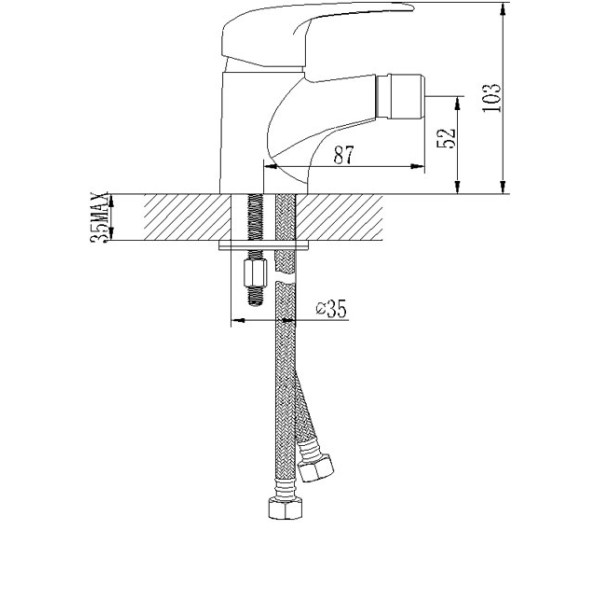 Смеситель для биде Lemark Pramen (LM3308C)