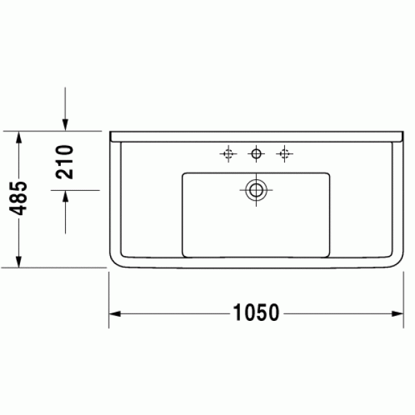 Раковина встраиваемая Duravit Starck 3 105 (0304100000)