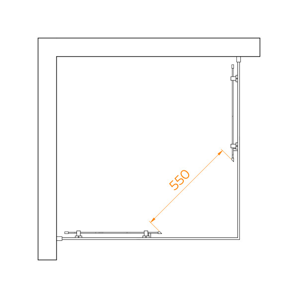 Душевой уголок RGW Passage 100x100x195 стекло прозрачное, профиль черный (350803000-14) Душевой уголок RGW Passage 100x100x195 стекло прозрачное, профиль черный (350803000-14)