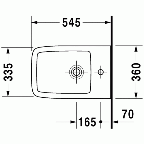 Биде подвесное  Duravit PuraVida 545х360х400 (2247150000)