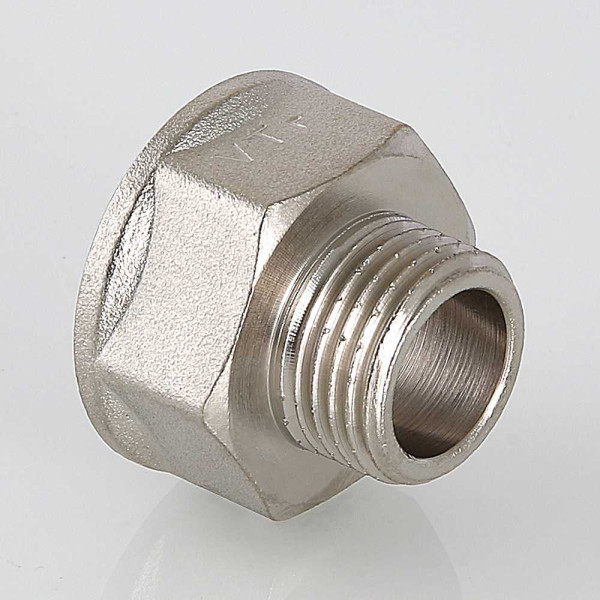 Переход 1/2"Нх3/4"В Valtec (никель) (VTr.592.N.0504) Переход 1/2"Нх3/4"В Valtec (никель) (VTr.592.N.0504)