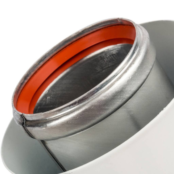 Элемент дымохода Stout DN60/100 адаптер для котла угловой 90° коаксиальный (совместимый с Vaillant, Protherm NEW)(с логотипом) (SCA-6010-230190)