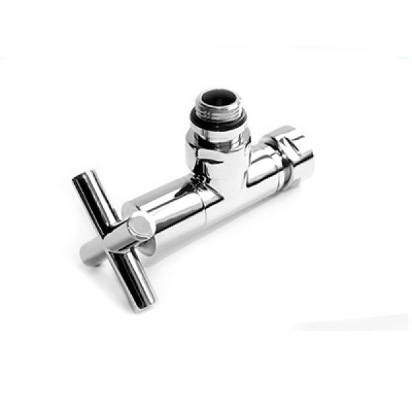 Вентиль запорный угловой Indigo г/ш 3/4"х1/2" хромированный для п/с Крест (LUX-ZZ-4704)