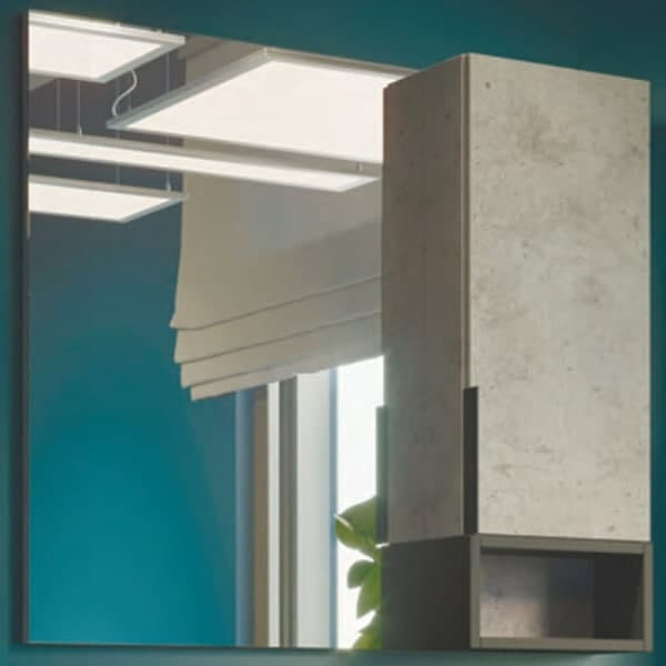 Шкаф зеркальный Comforty Франкфурт 900x160x800 дуб светлый (00-00006504)