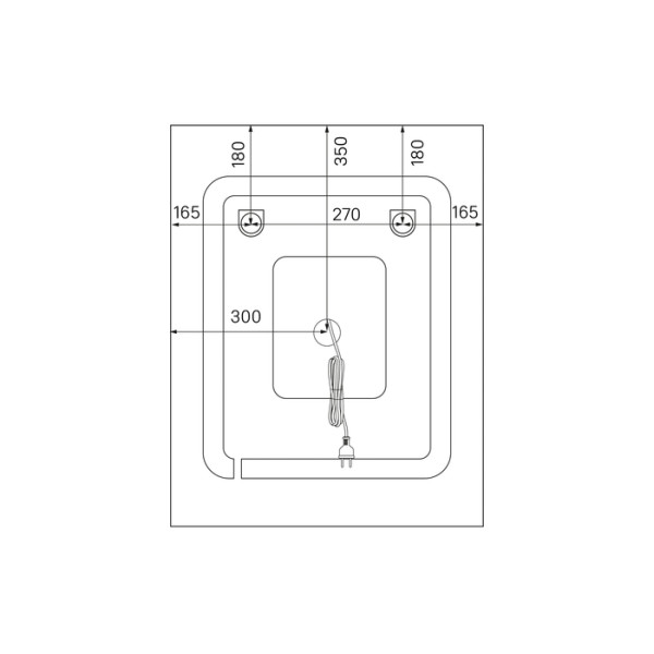 Зеркало с подсветкой Iddis Zodiac 60x70 (ZOD60T0i98)