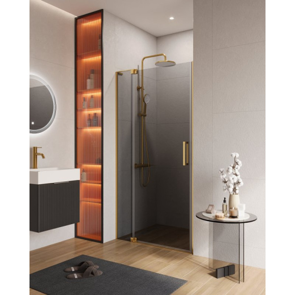 Душевая дверь Cezares Slider 100x195 стекло серый, профиль брашированное золото (SLIDER-B-1-100/110-GRIGIO-BORO) Душевая дверь Cezares Slider 100x195 стекло серый, профиль брашированное золото (SLIDER-B-1-100/110-GRIGIO-BORO)