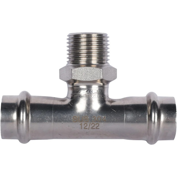 Тройник переходной 18х1/2"Нх18 Rommer из нержавеющей стали (пресс) (RSS-0016-001812) Тройник переходной 18х1/2"Нх18 Rommer из нержавеющей стали (пресс) (RSS-0016-001812)