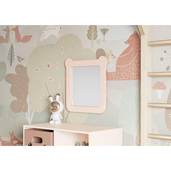 Зеркало Aquaton Каспер 510x34x508 розовый (1.A283.4.02C.R1E.0)