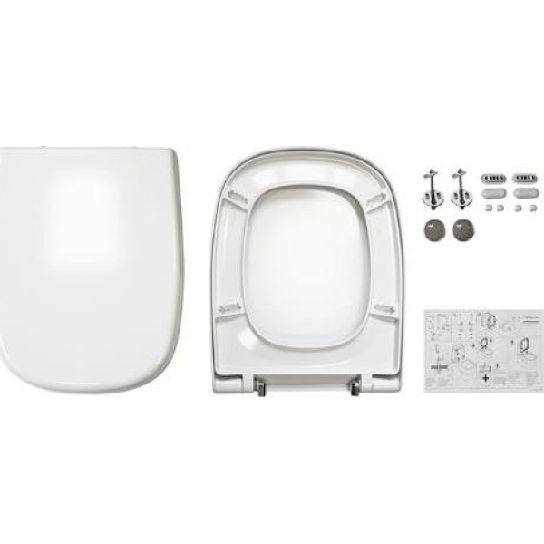 Унитаз-компакт Sanita LUXE Quadro Slim 625xx350x820 сиденье дюропласт с soft close (QDRSLCC01151022) Унитаз-компакт Sanita LUXE Quadro Slim 625xx350x820 сиденье дюропласт с soft close (QDRSLCC01151022)