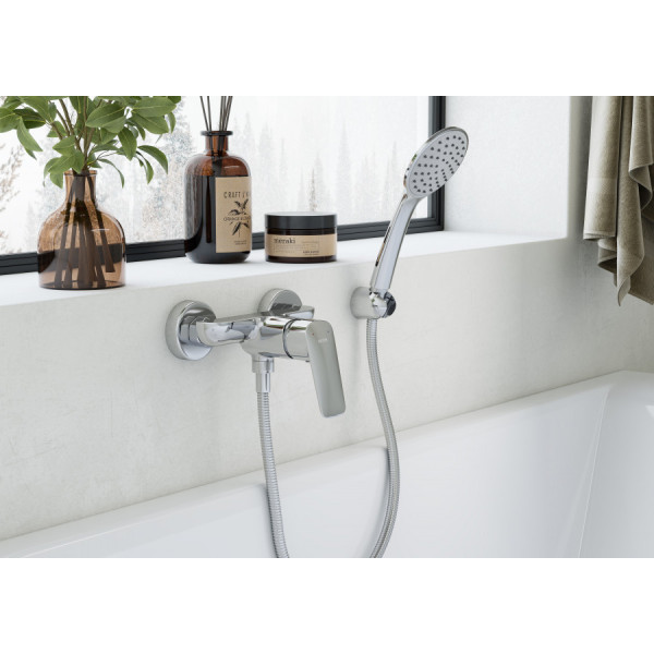 Смеситель для душа Santek Таос хром с душевым гарнитуром (WH5A20009C001) Смеситель для душа Santek Таос хром с душевым гарнитуром (WH5A20009C001)