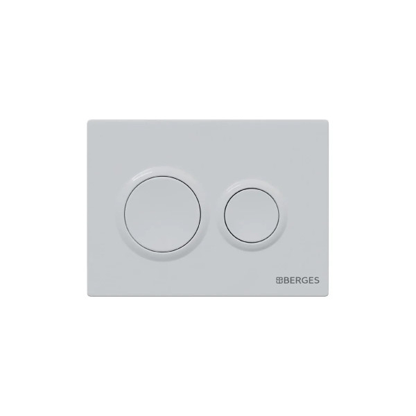 Комплект инсталляция с унитазом Berges Novum кнопка O1 белая, унитаз Vita Rimless 49 см, сиденье с soft-close (043379)