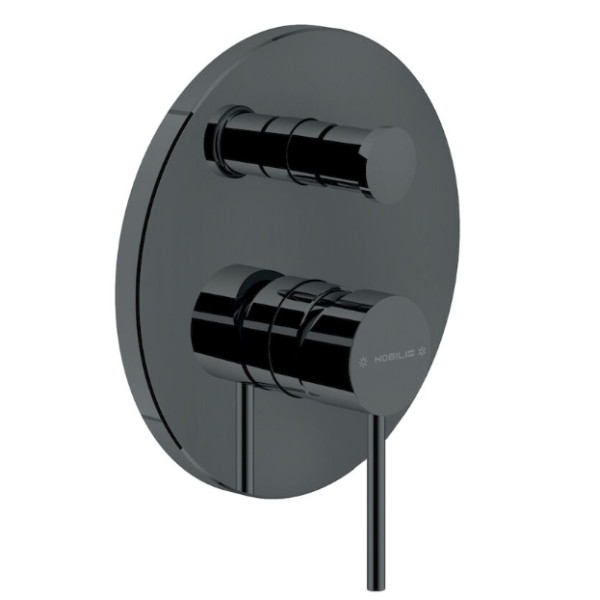 Смеситель для ванны и душа Nobili Velis черный (VE125100/EFLP)