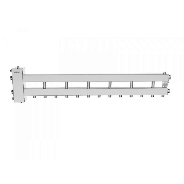Коллектор балансировочный Gidruss BMSS-150-7D (нерж., до 150 кВт, подкл. котла G 1 1/2", 6 контуров G 1", боковой контур G 1 1/2", нерж ст.) Коллектор балансировочный Gidruss BMSS-150-7D (нерж., до 150 кВт, подкл. котла G 1 1/2", 6 контуров G 1", боковой контур G 1 1/2", нерж ст.)