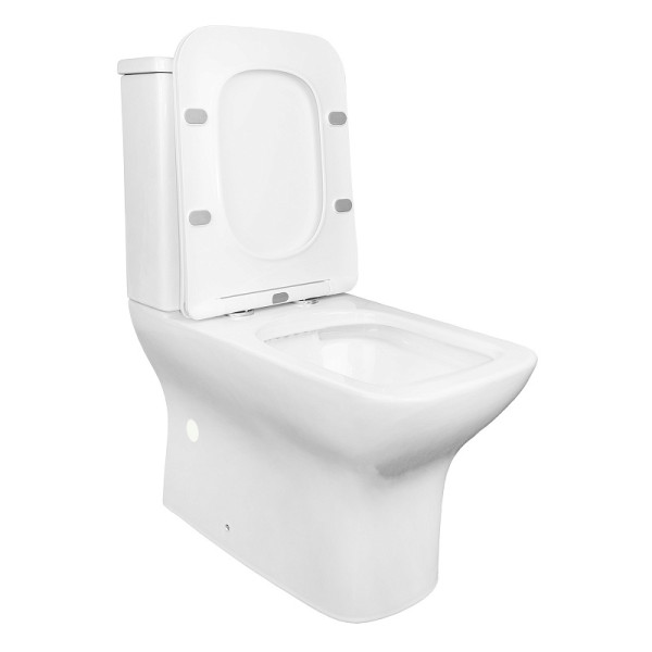 Унитаз напольный Azario Fresco с сиденьем с микролифтом белый (AZ-8302)