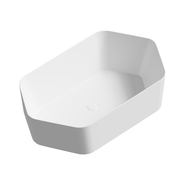 Раковина накладная Abber Rechteck 61x36x14,5 белая (AC2223)