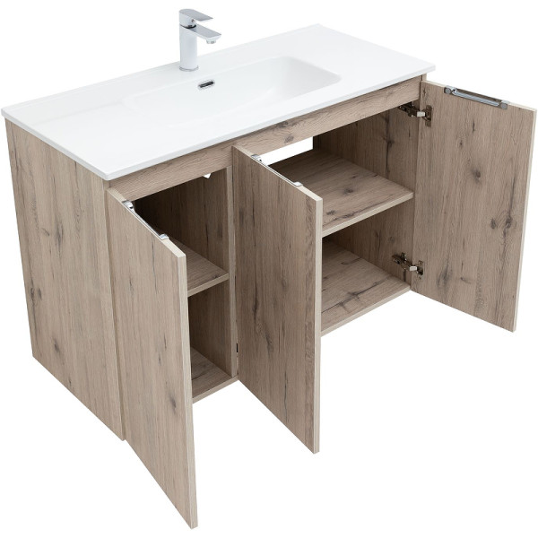 Тумба подвесная Aquanet Алвита New 100 3 дверцы, дуб веллингтон белый (00277533) Тумба подвесная Aquanet Алвита New 100 3 дверцы, дуб веллингтон белый (00277533)