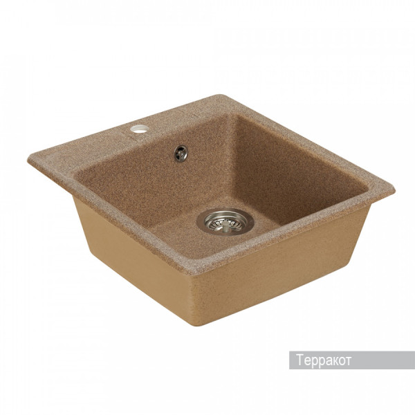 Мойка для кухни врезная Aquaton Парма 470x510x190 терракот (1.A713.0.32P.M27.0)