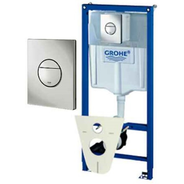 Инсталляция для подвесного унитаза Grohe Rapid SL с клавишей (38813001) хром Инсталляция для подвесного унитаза Grohe Rapid SL с клавишей (38813001) хром
