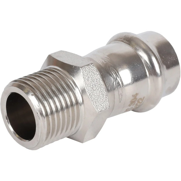 Переход 18х1/2"Н Rommer из нержавеющей стали (пресс) (RSS-0021-001812) Переход 18х1/2"Н Rommer из нержавеющей стали (пресс) (RSS-0021-001812)