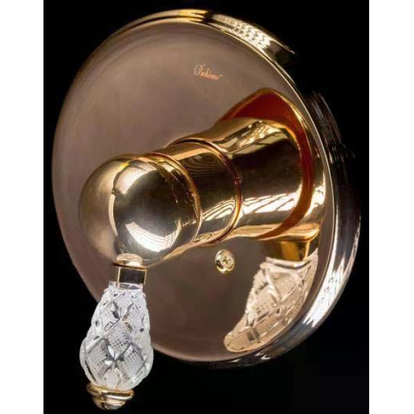 Смеситель для душа Boheme Crystal G (золото) (285-CRST)