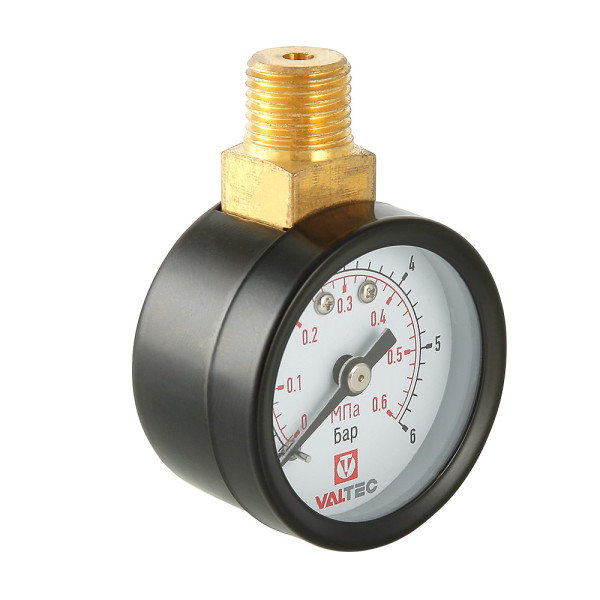 Манометр Valtec 40 мм 1/4" (0-6 бар, верхн.подключ.) (VT.TM40.VC.02) Манометр Valtec 40 мм 1/4" (0-6 бар, верхн.подключ.) (VT.TM40.VC.02)