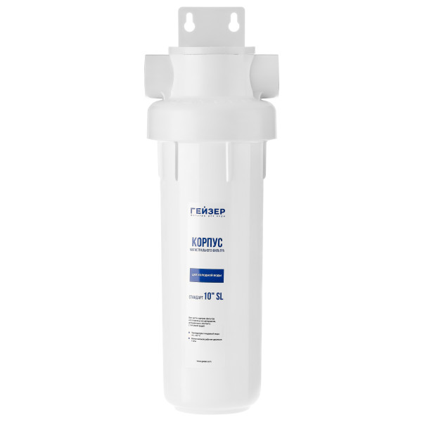 Фильтр колбовый Гейзер Базис 3/4" 10SL (белый, для холодной воды) (50777) Фильтр колбовый Гейзер Базис 3/4" 10SL (белый, для холодной воды) (50777)