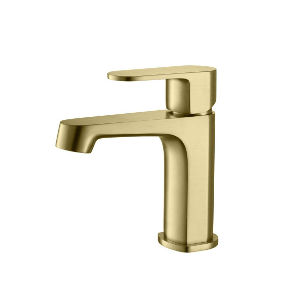 Смеситель для раковины Aquatek Оберон шлифованное золото (AQ1210BG)