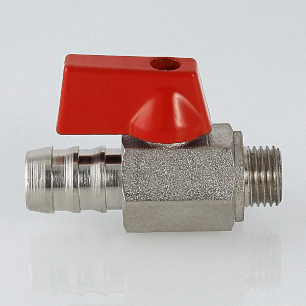 Кран 1/4" Н шаровый сливной со штуцером Valtec (красная ручка) VT.435.N.02 Кран 1/4" Н шаровый сливной со штуцером Valtec (красная ручка) VT.435.N.02